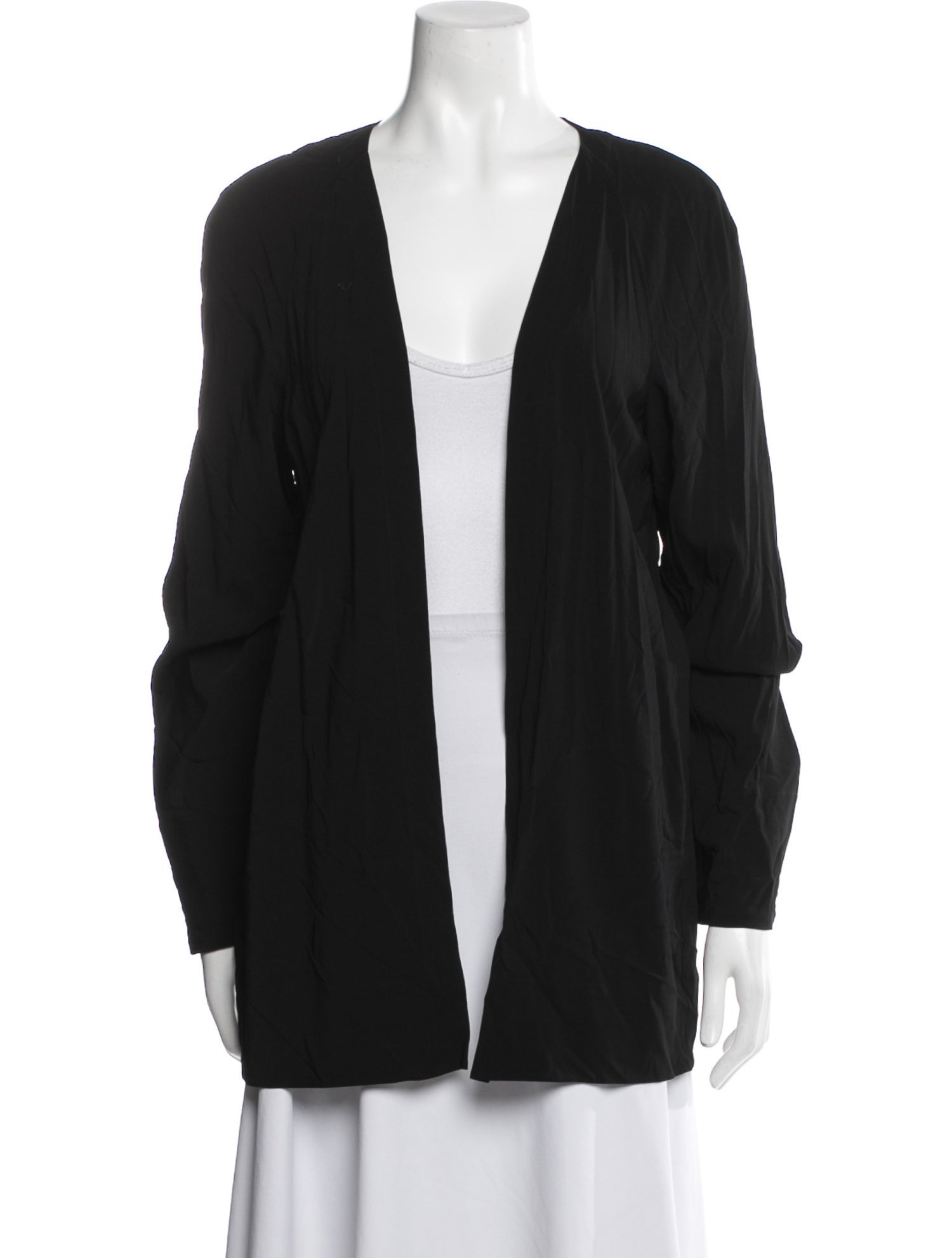 Donna Karan Open Front Long Sleeve Tunic