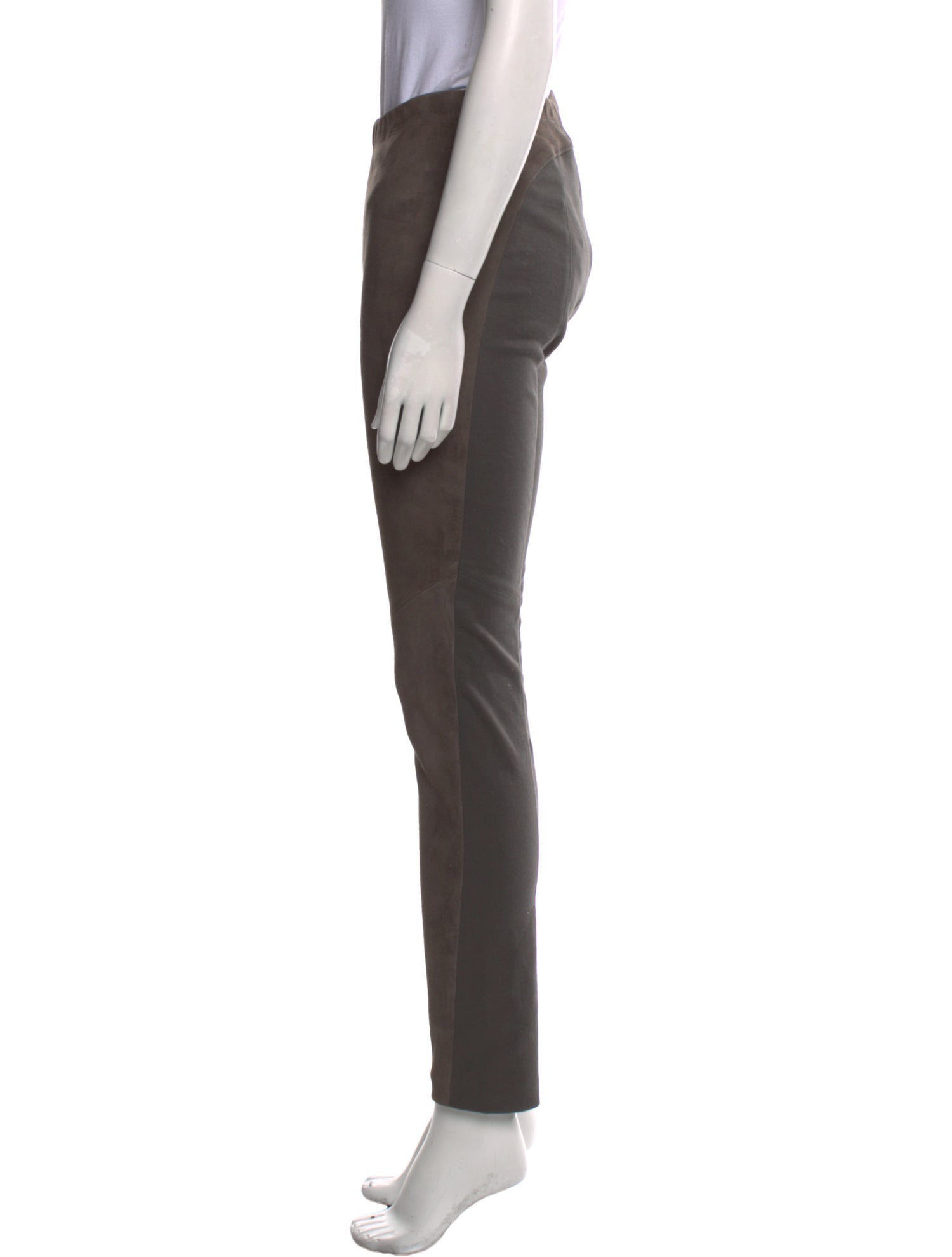 Donna Karan Lambskin Skinny Leg Pants