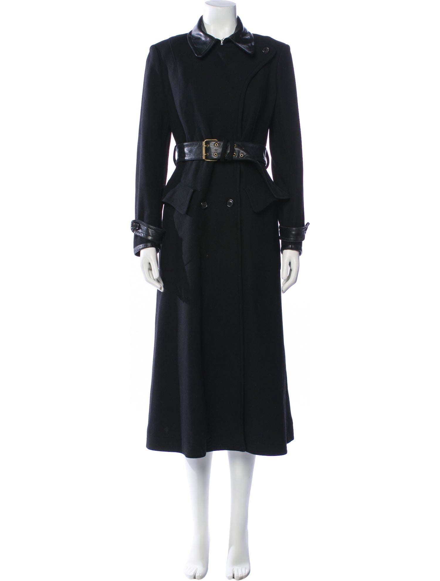 Donna Karan Wool Trench Coat