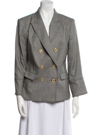 Donna Karan Houndstooth Print Blazer