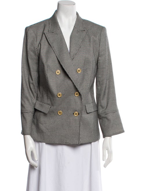 Donna Karan Houndstooth Print Blazer