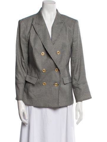 Donna Karan Jackets Houndstooth Print Blazer M