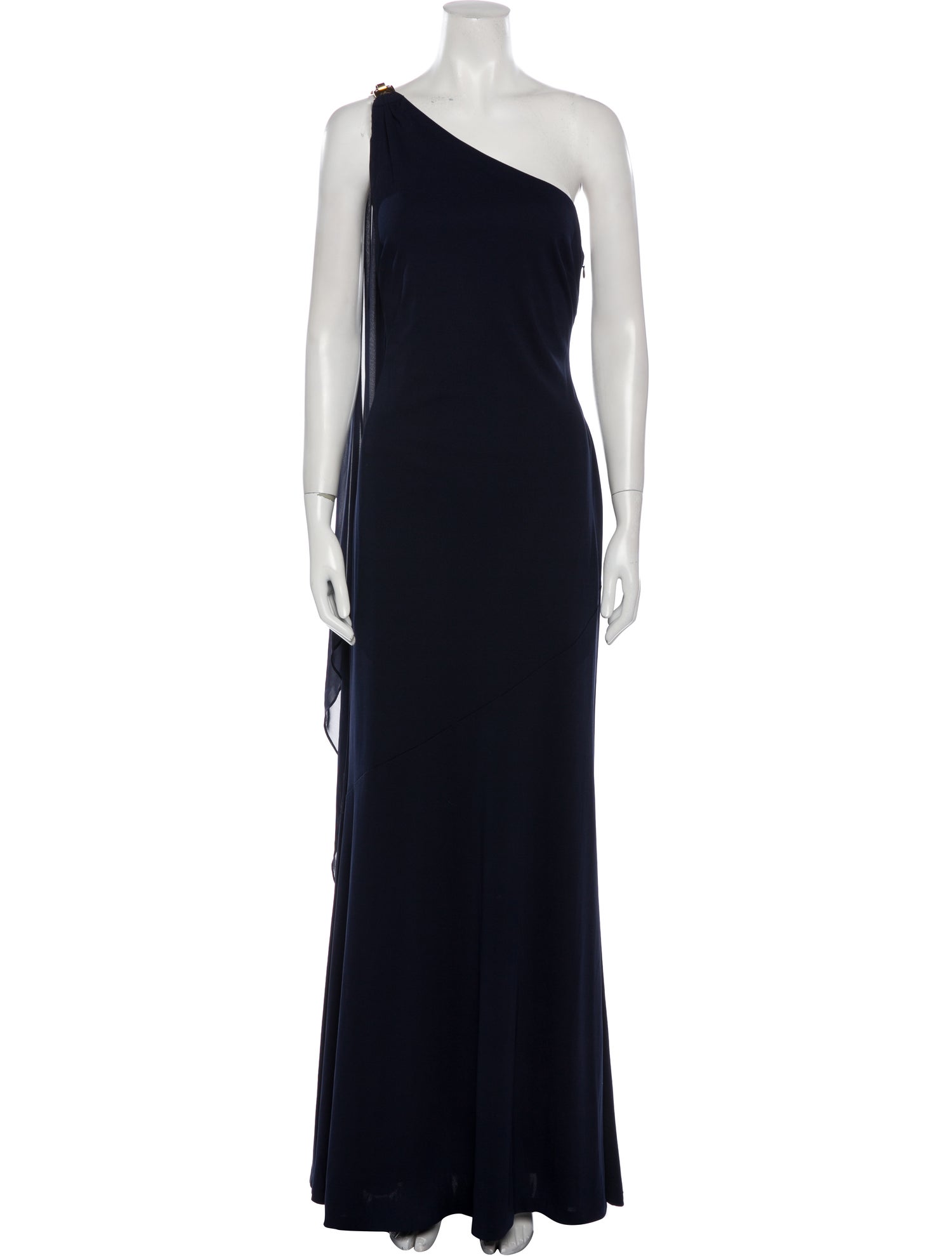 Donna Karan One-Shoulder Long Dress