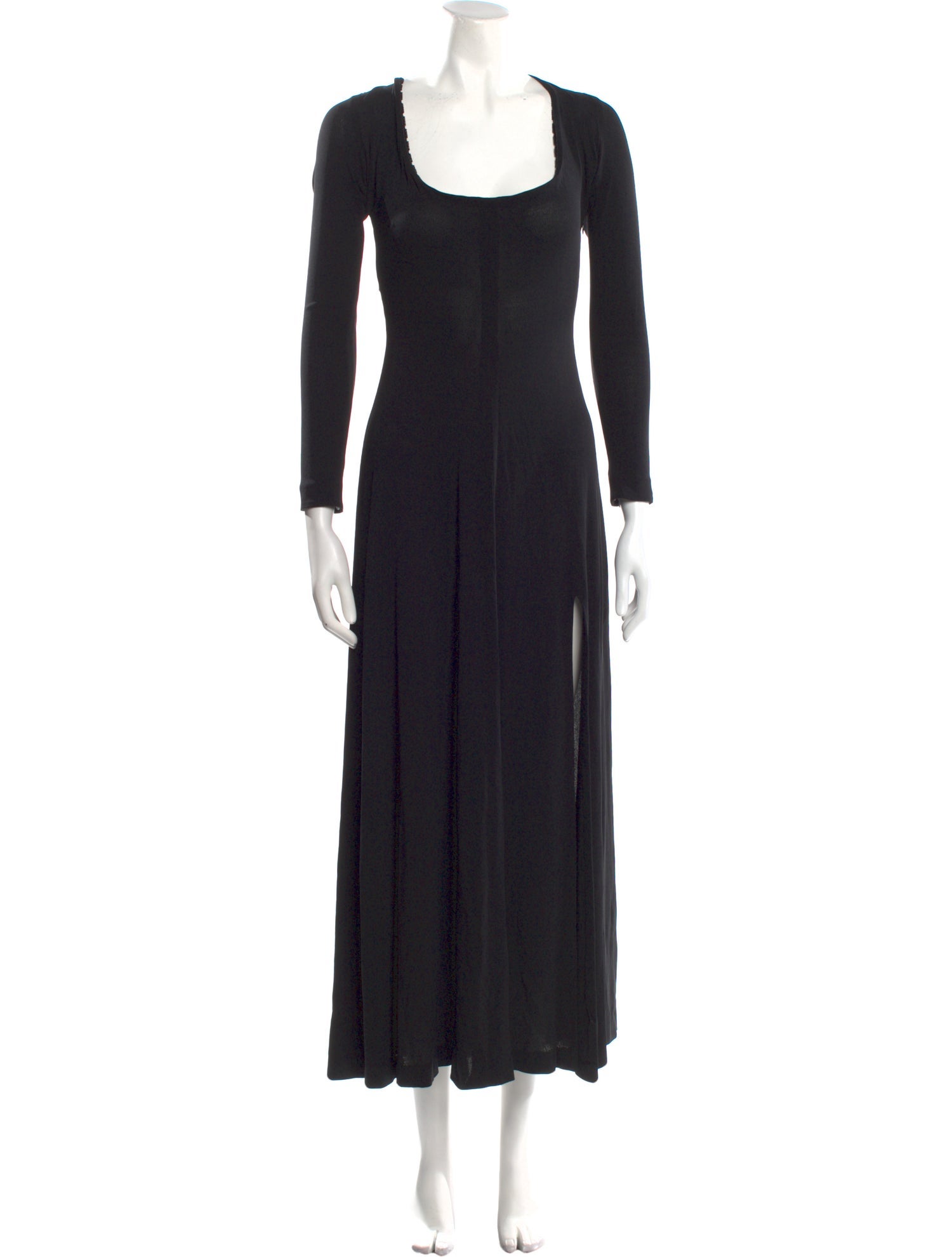 Donna Karan Scoop Neck Long Dress