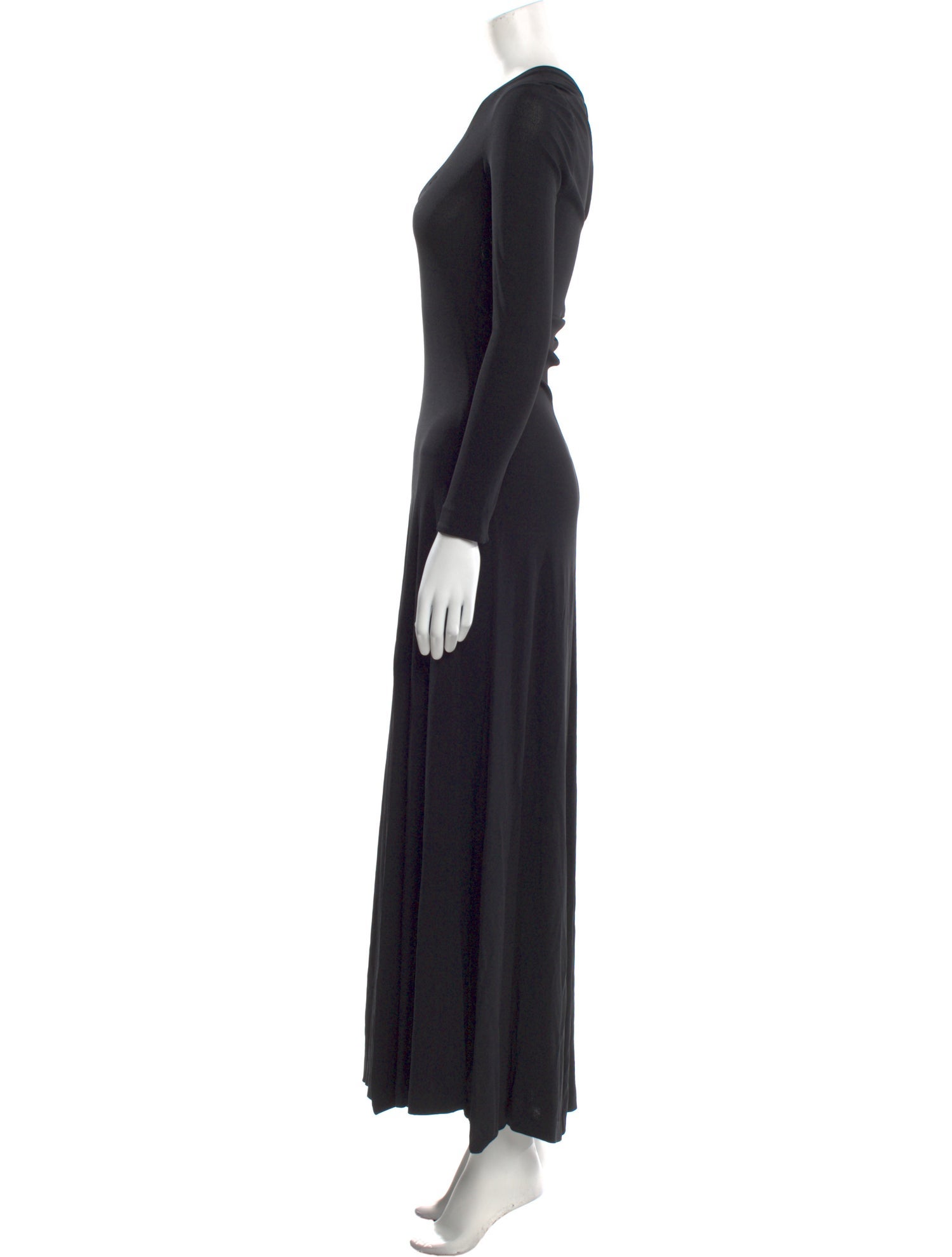 Donna Karan Scoop Neck Long Dress