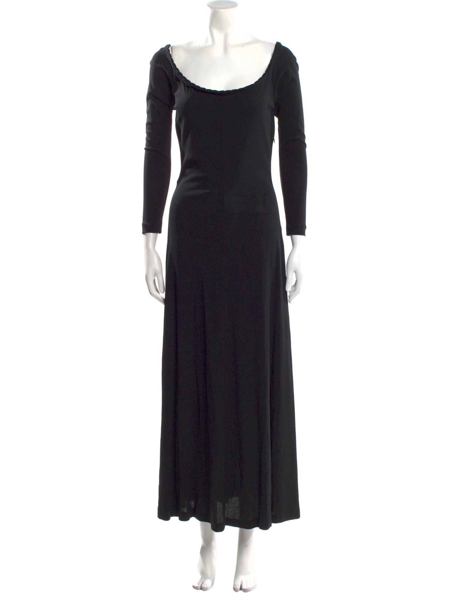 Donna Karan Scoop Neck Long Dress