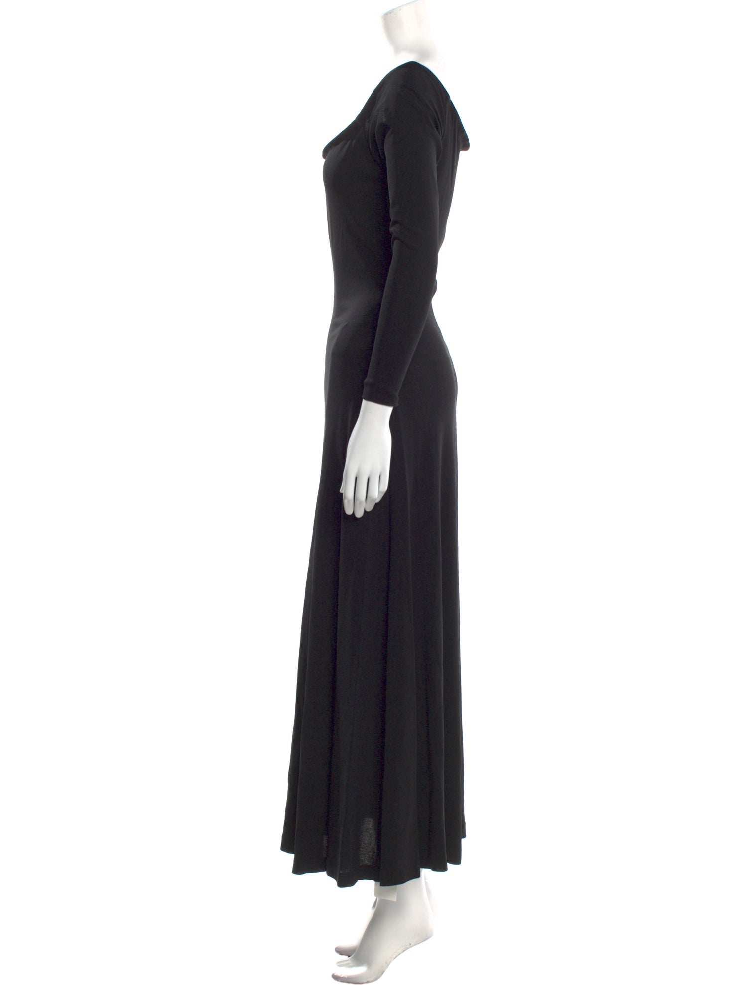 Donna Karan Scoop Neck Long Dress