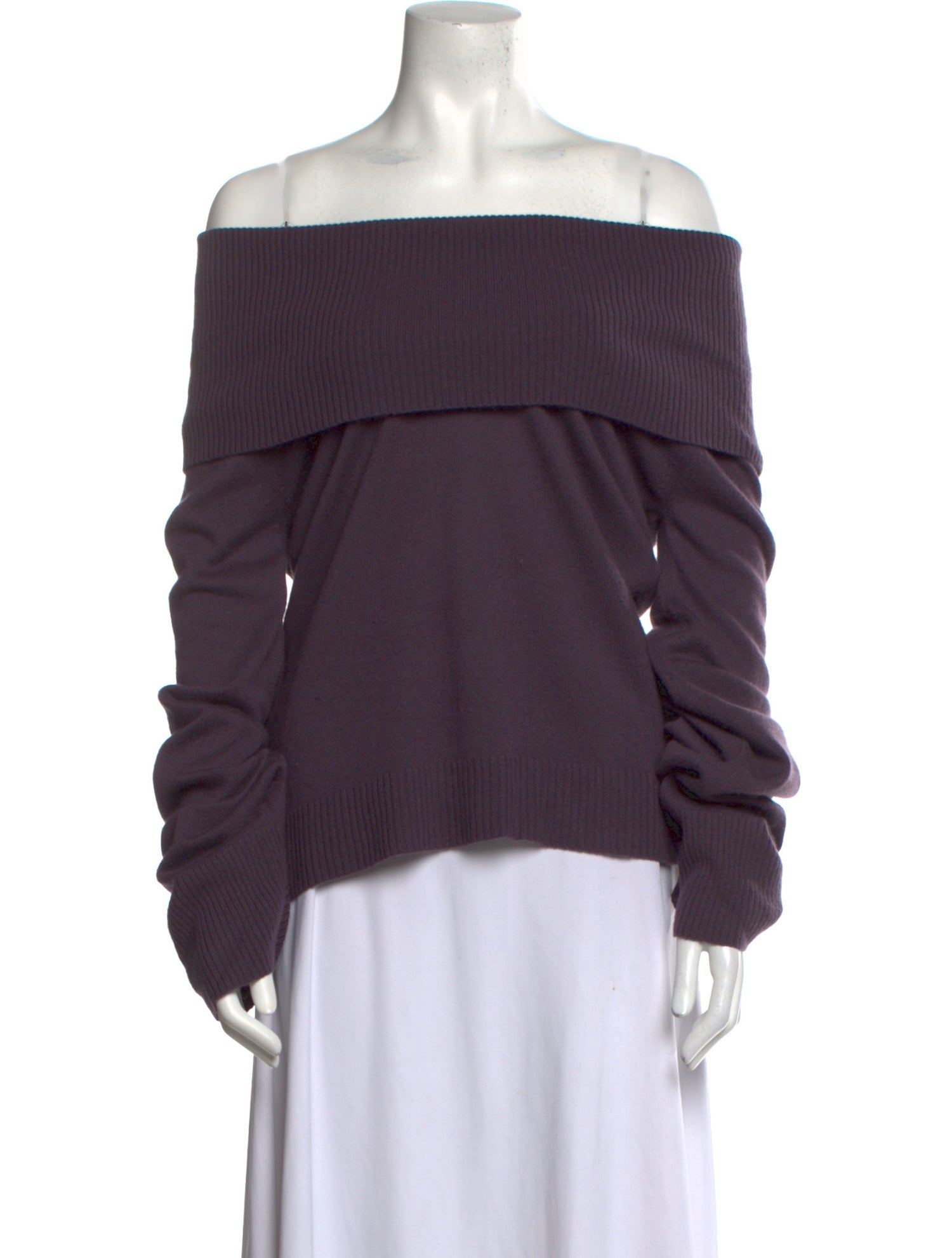 Donna Karan Cashmere Off-The-Shoulder Sweater