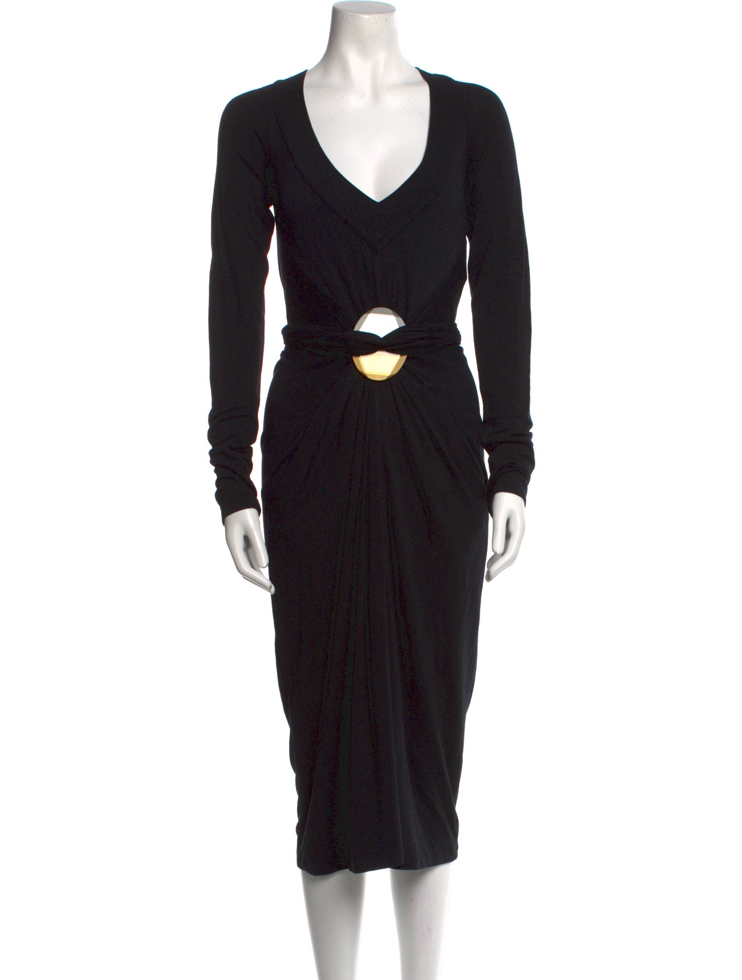 Donna Karan V-Neck Long Dress