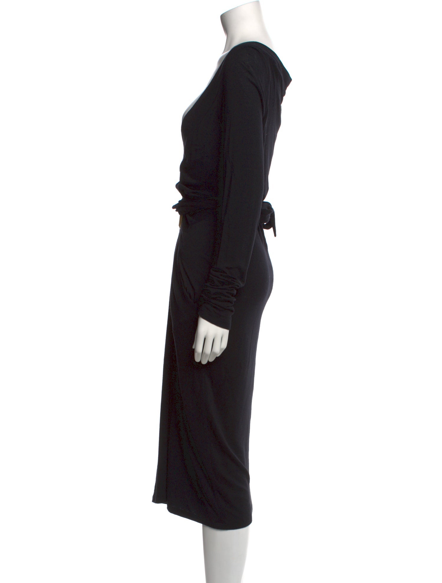 Donna Karan V-Neck Long Dress