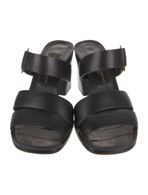 Donna Karan Leather Slides