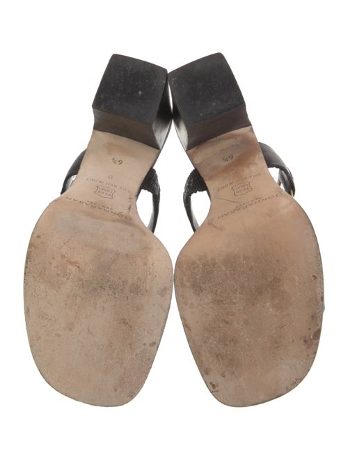 Donna Karan Leather Slides