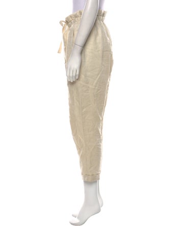 Donna Karan Linen Straight Leg Pants