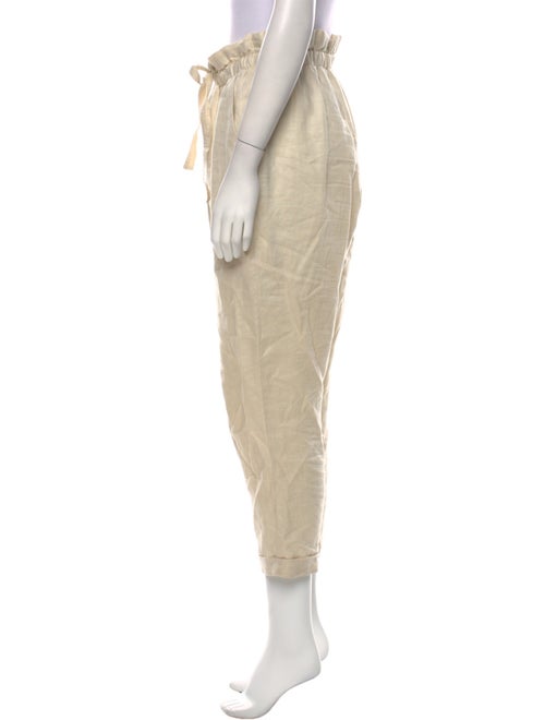 Donna Karan Linen Straight Leg Pants