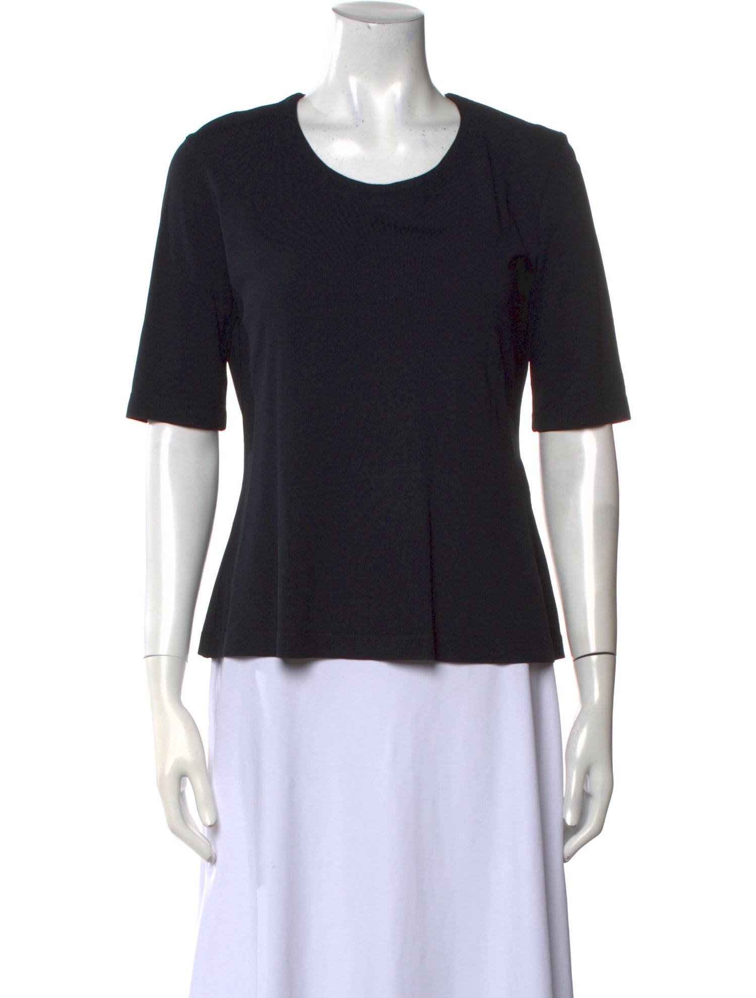 Donna Karan Scoop Neck Short Sleeve T-Shirt
