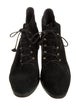 Donna Karan Suede Lace-Up Boots