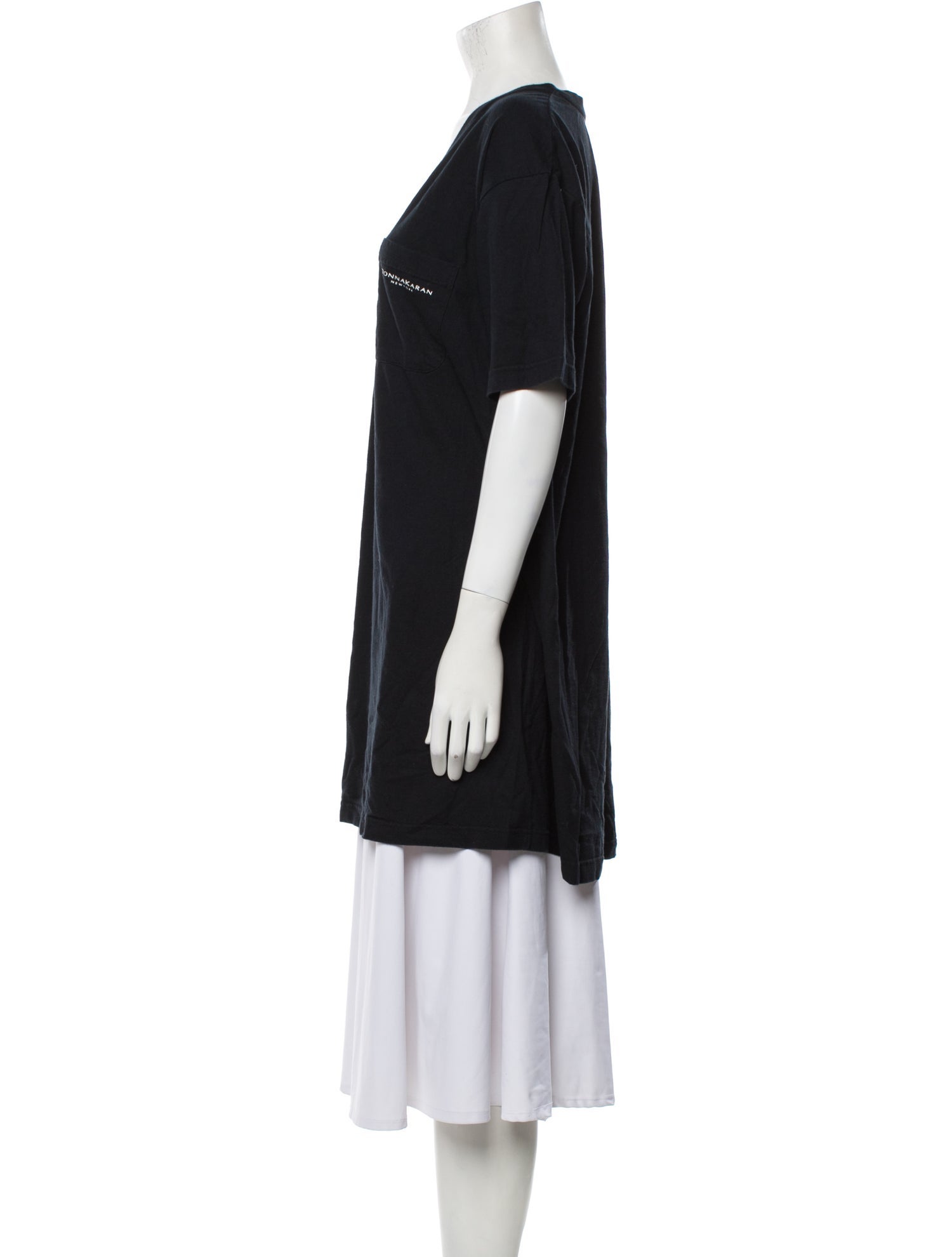 Donna Karan V-Neck Short Sleeve Tunic