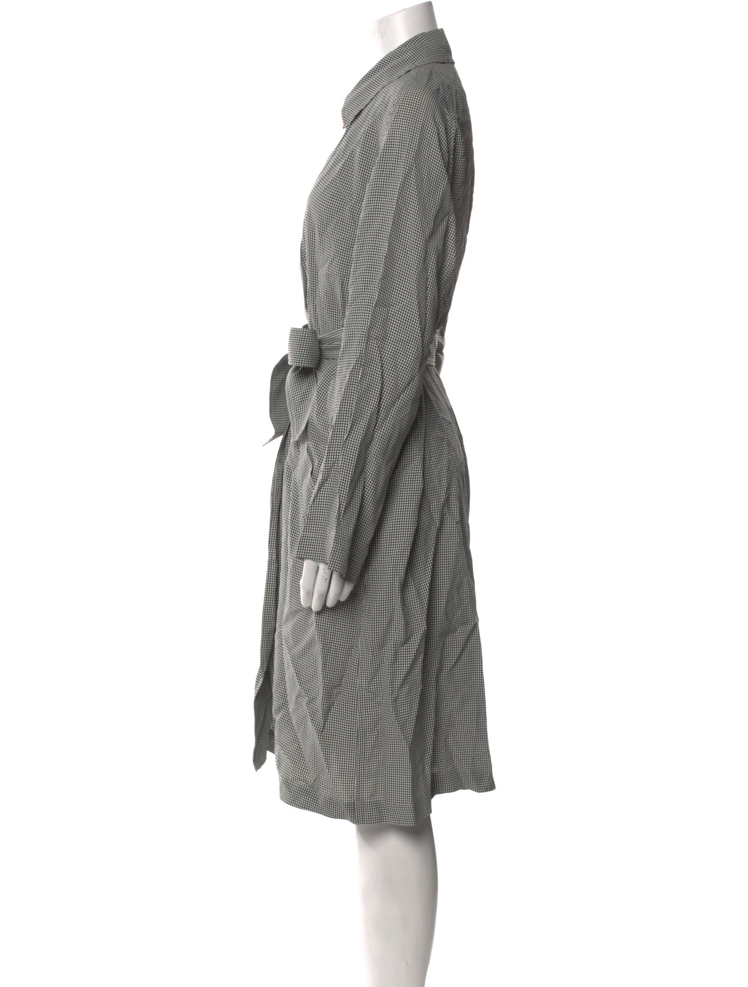 Donna Karan Houndstooth Print Midi Length Dress