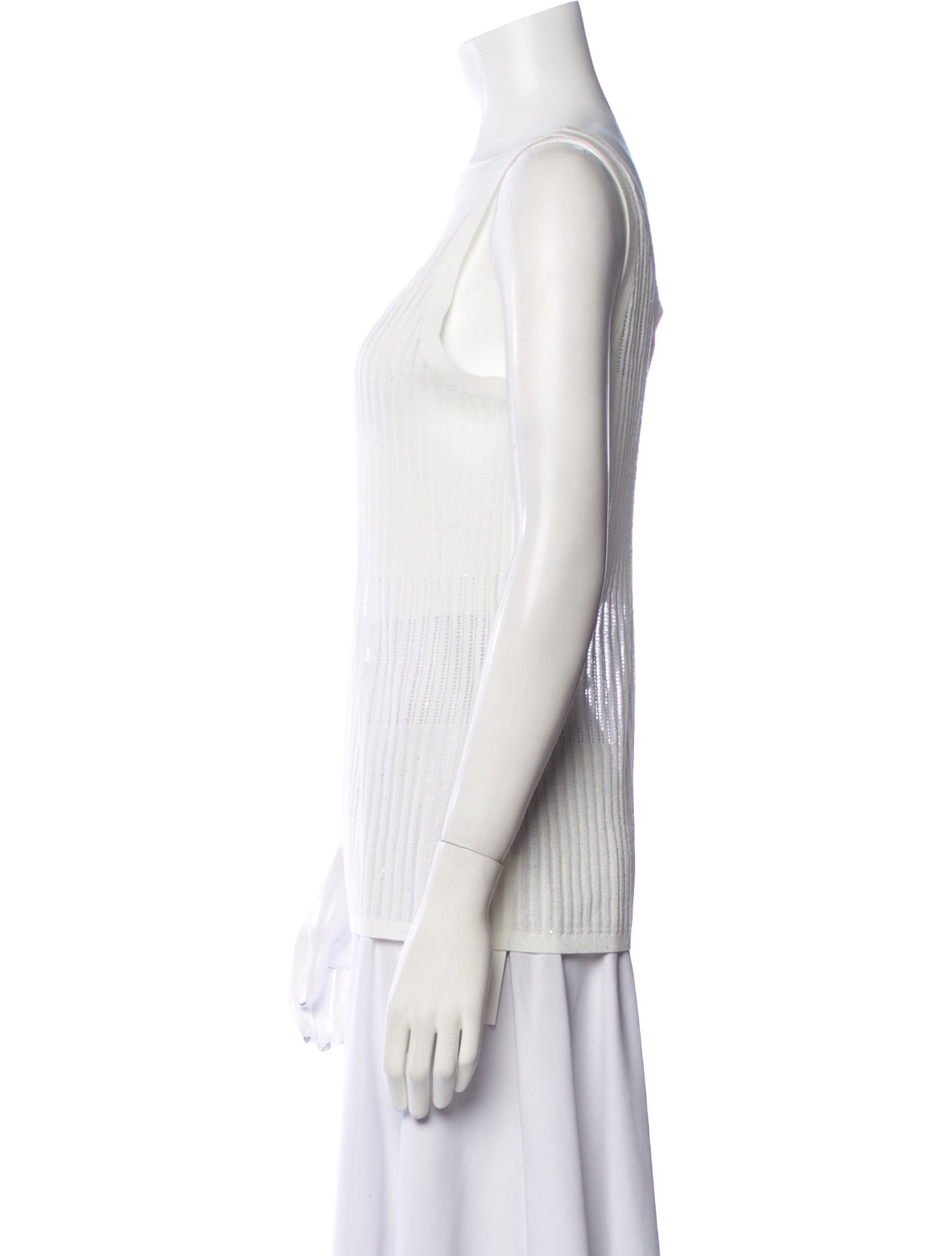 Donna Karan Scoop Neck Sleeveless Top