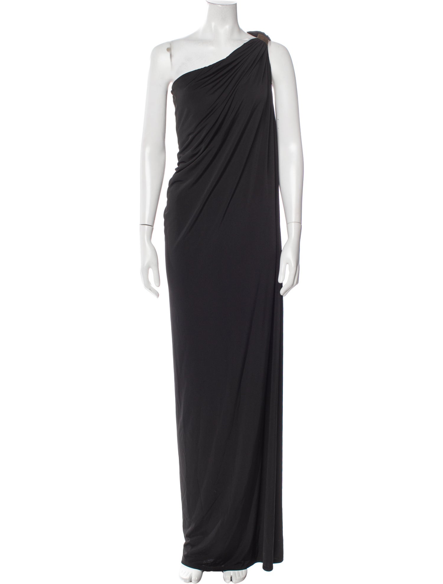 Donna Karan One-Shoulder Long Dress