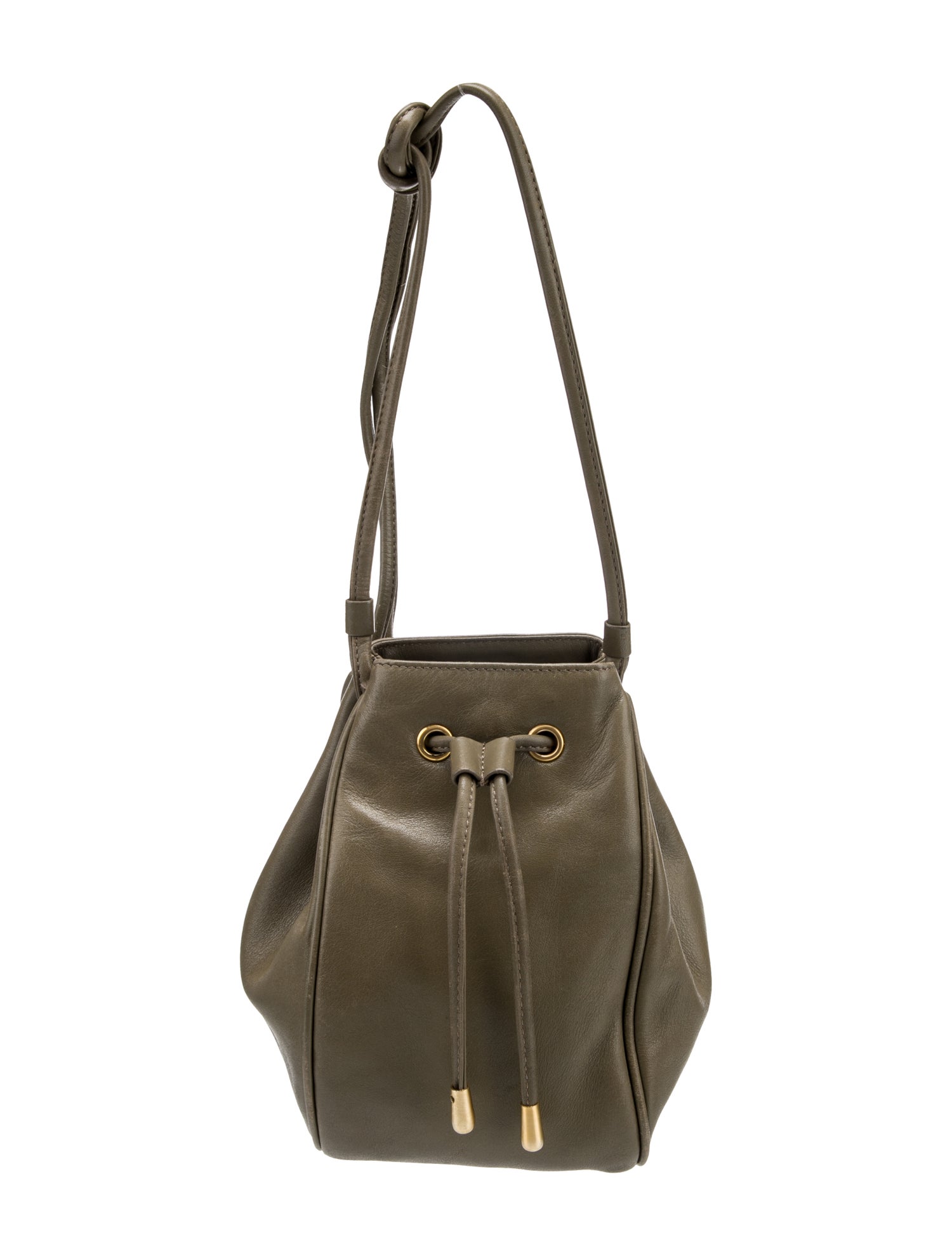 Donna Karan Leather Bucket Bag