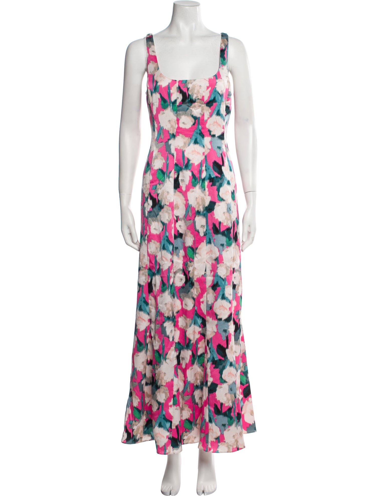 Donna Karan Floral Print Long Dress w/ Tags