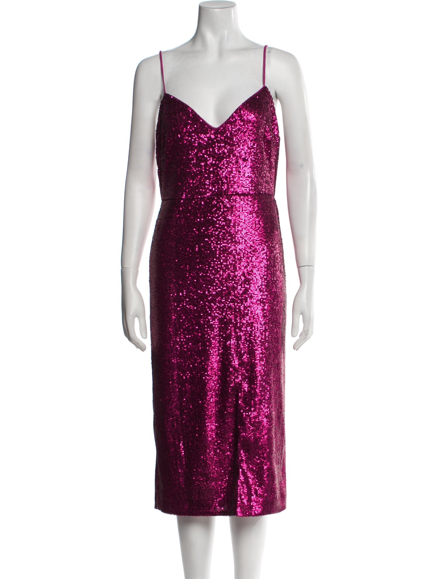 Donna Karan V-Neck Midi Length Dress w/ Tags