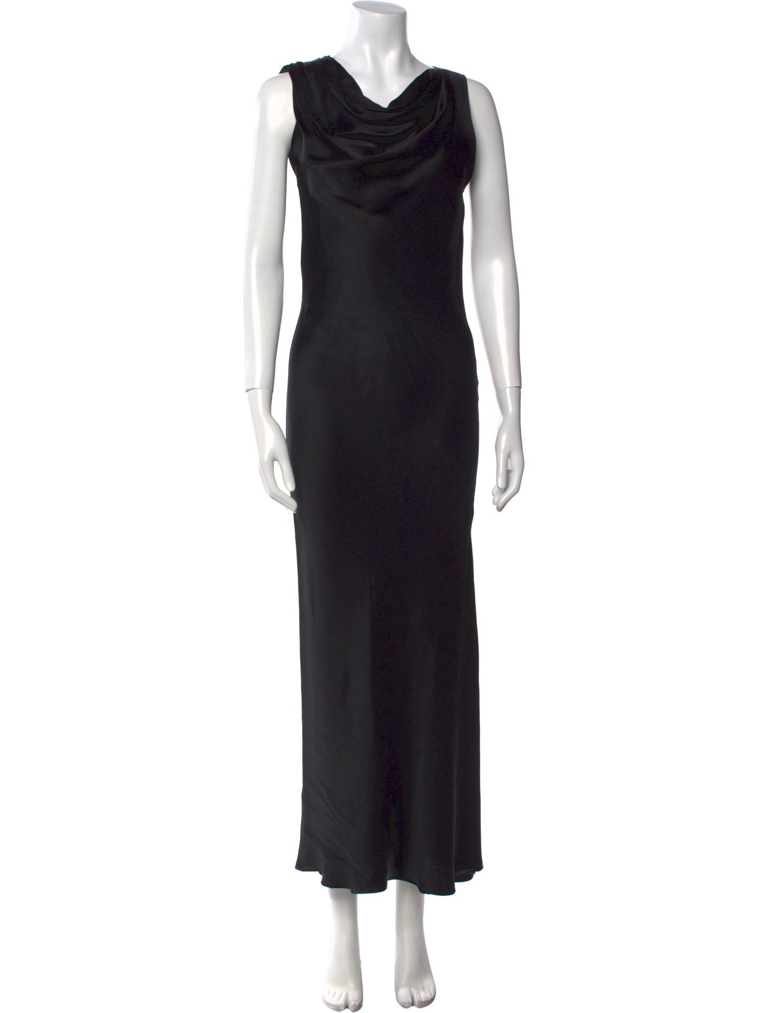 Donna Karan Cowl Neck Long Dress