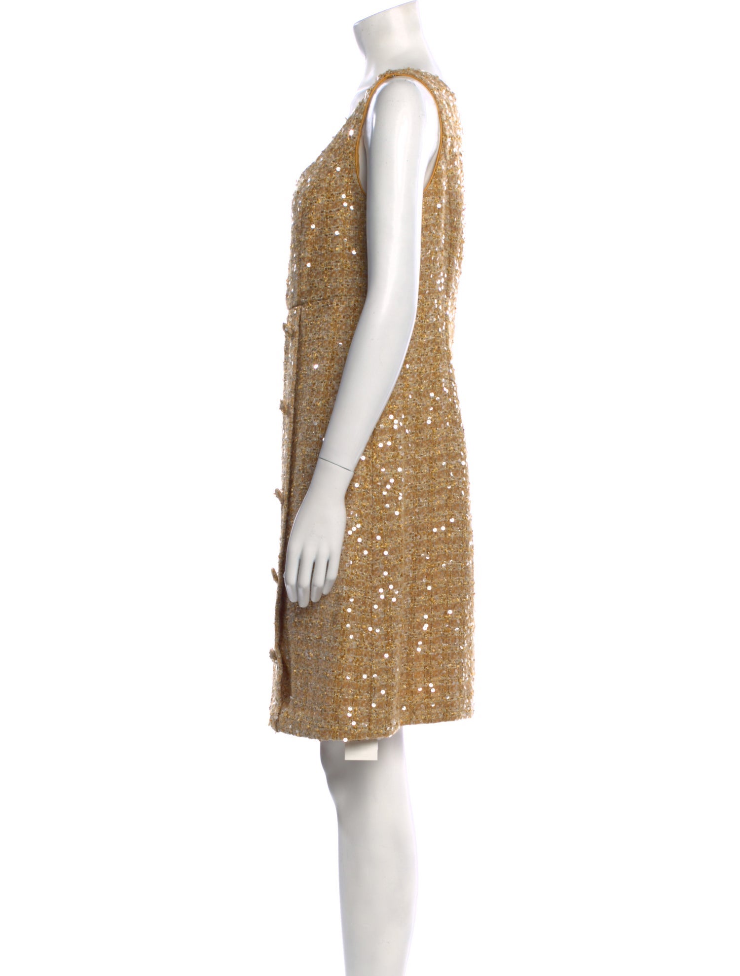 Donna Karan Scoop Neck Mini Dress