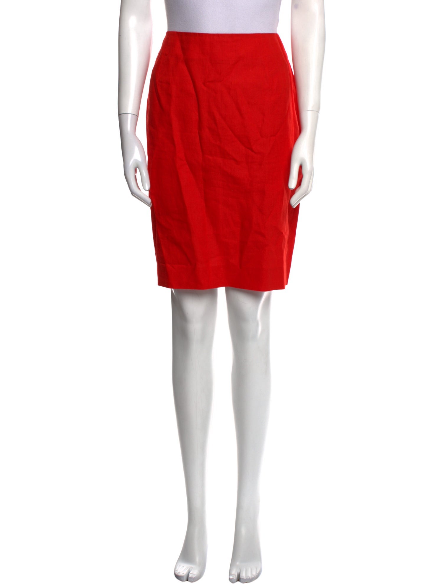 Donna Karan Linen Knee-Length Skirt