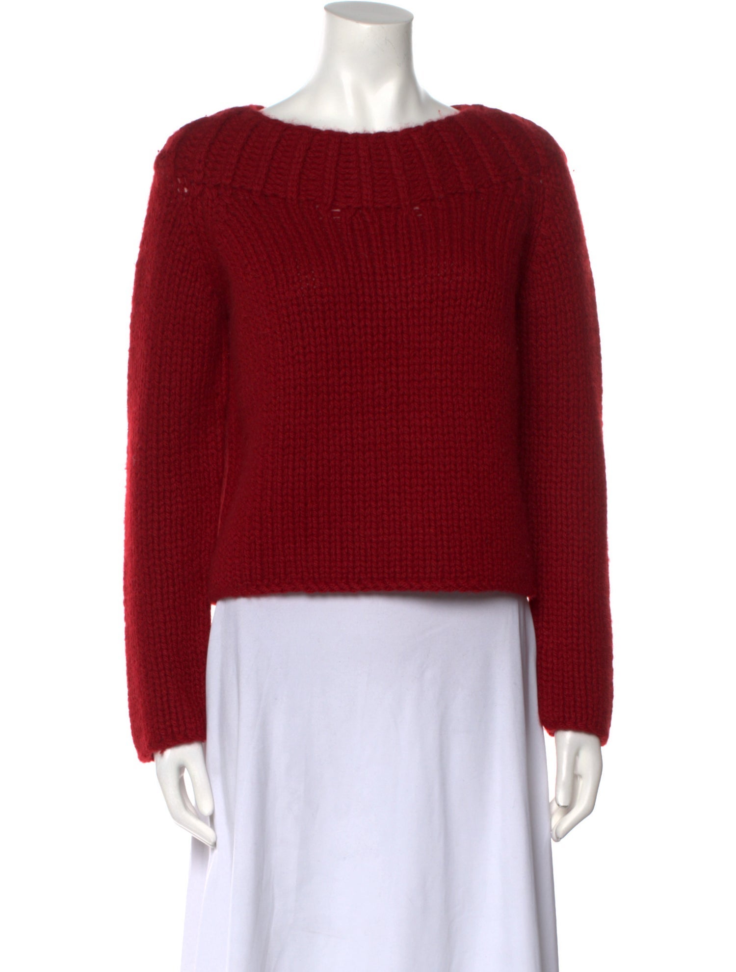 Donna Karan Cashmere Bateau Neckline Sweater