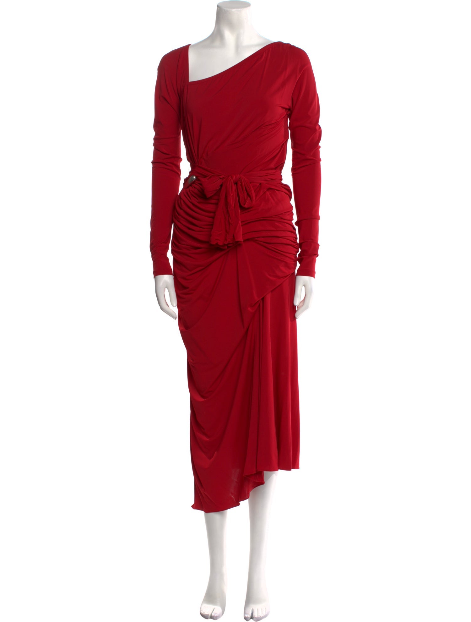 Donna Karan One-Shoulder Long Dress