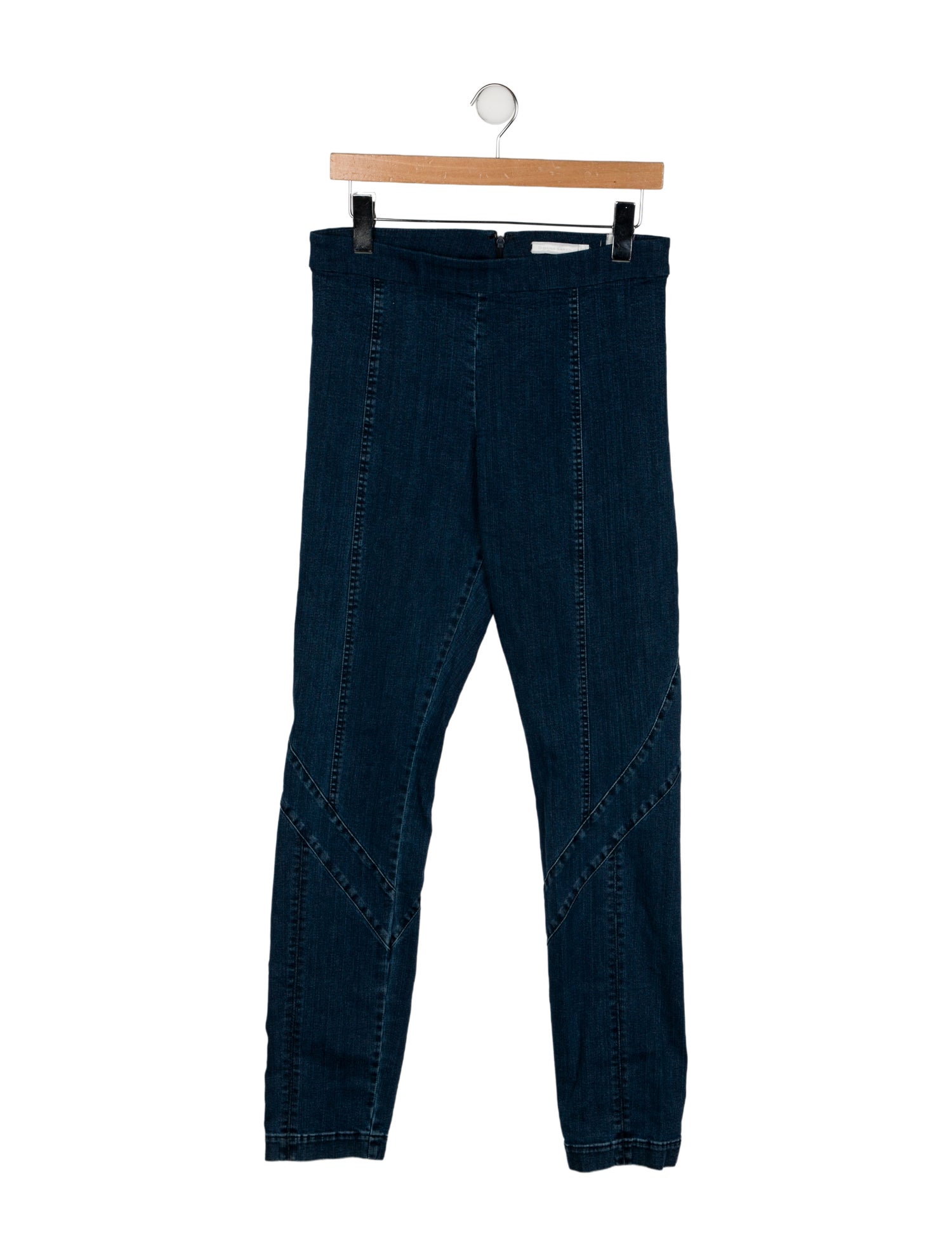 Donna Karan High-Rise Straight Leg Jeans