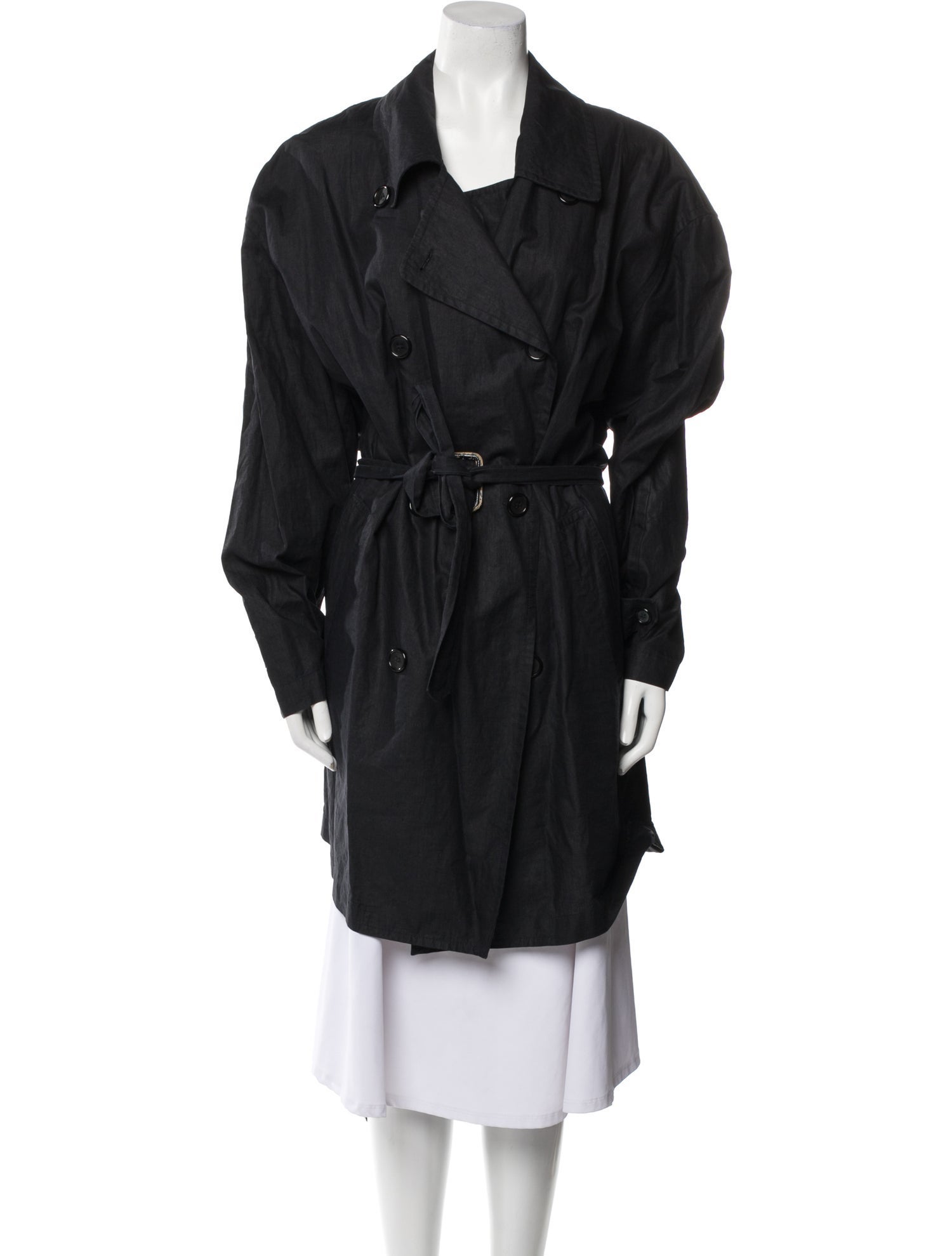 Donna Karan Linen Trench Coat