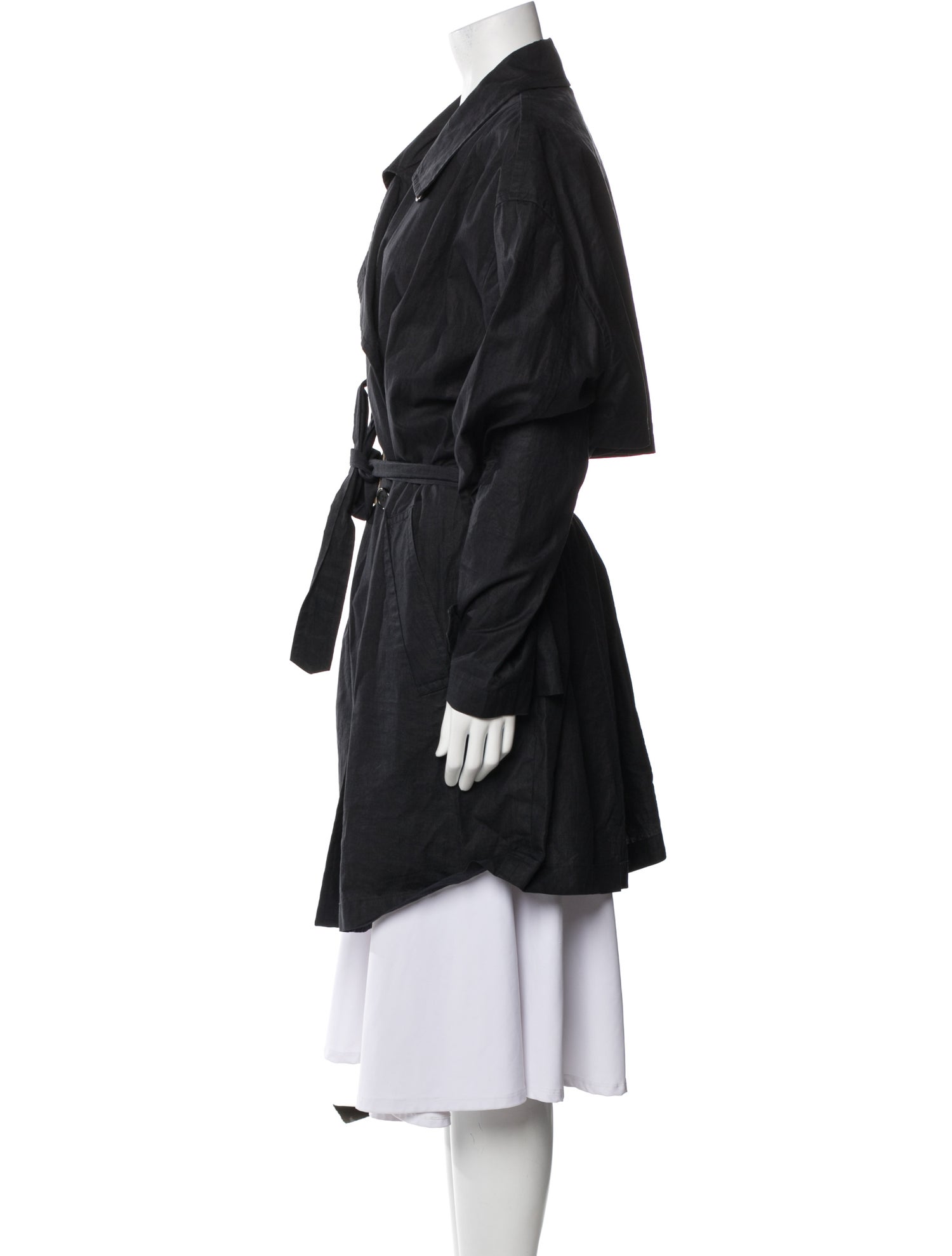 Donna Karan Linen Trench Coat