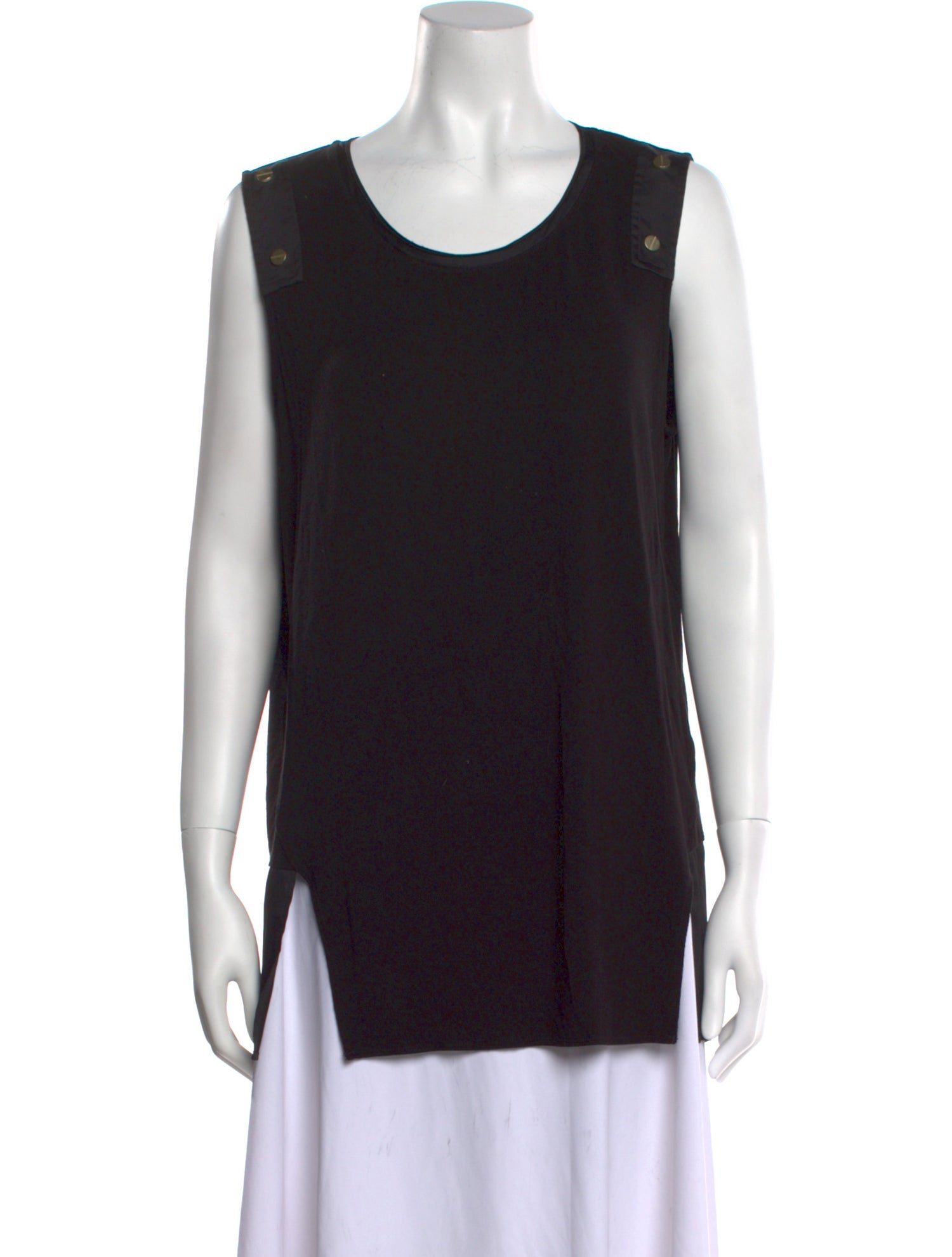 Donna Karan Scoop Neck Sleeveless Top
