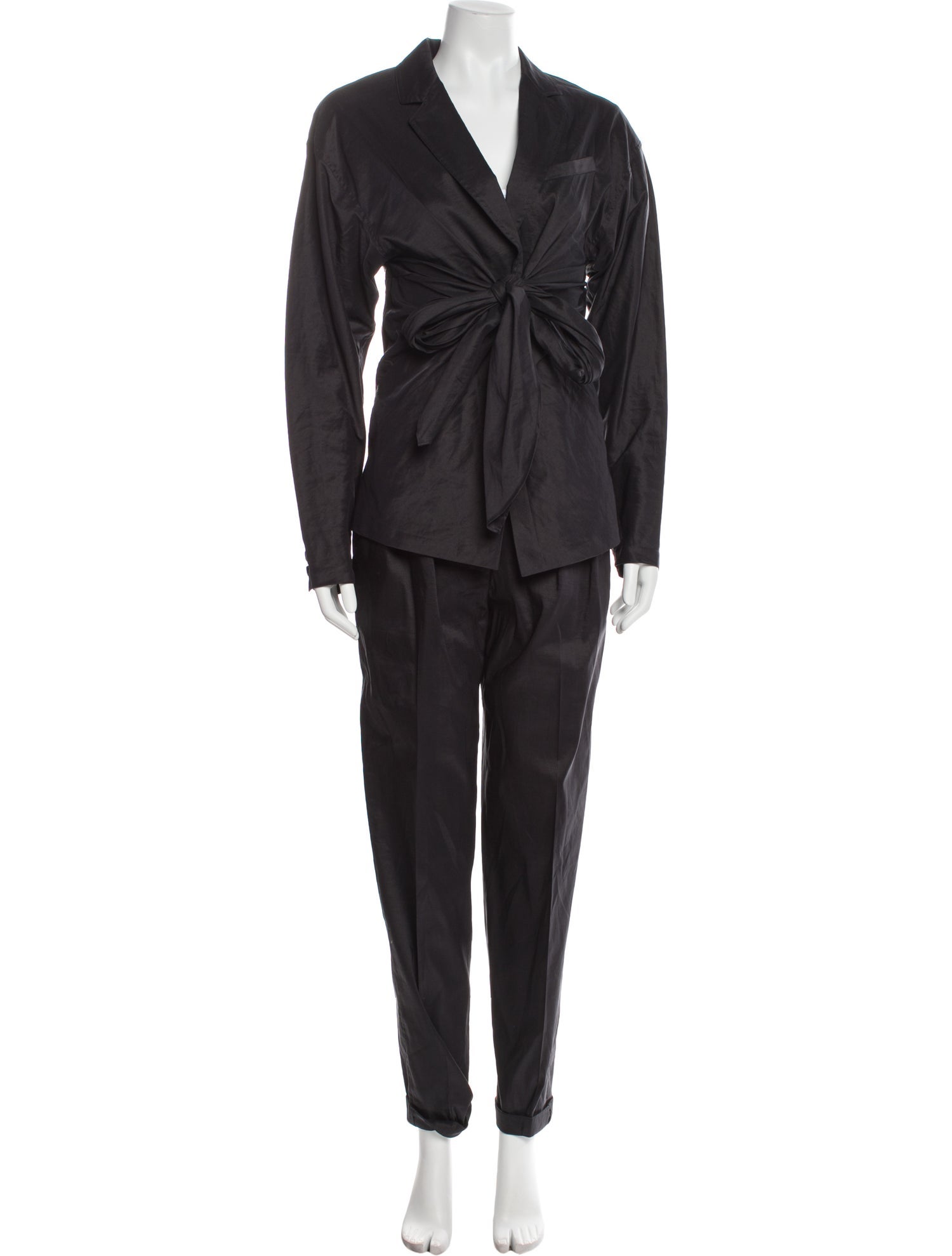 Donna Karan Bow Accents Pantsuit