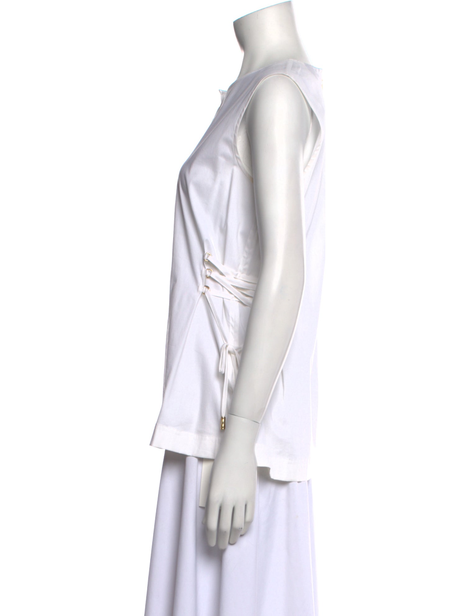 Donna Karan V-Neck Sleeveless Tunic