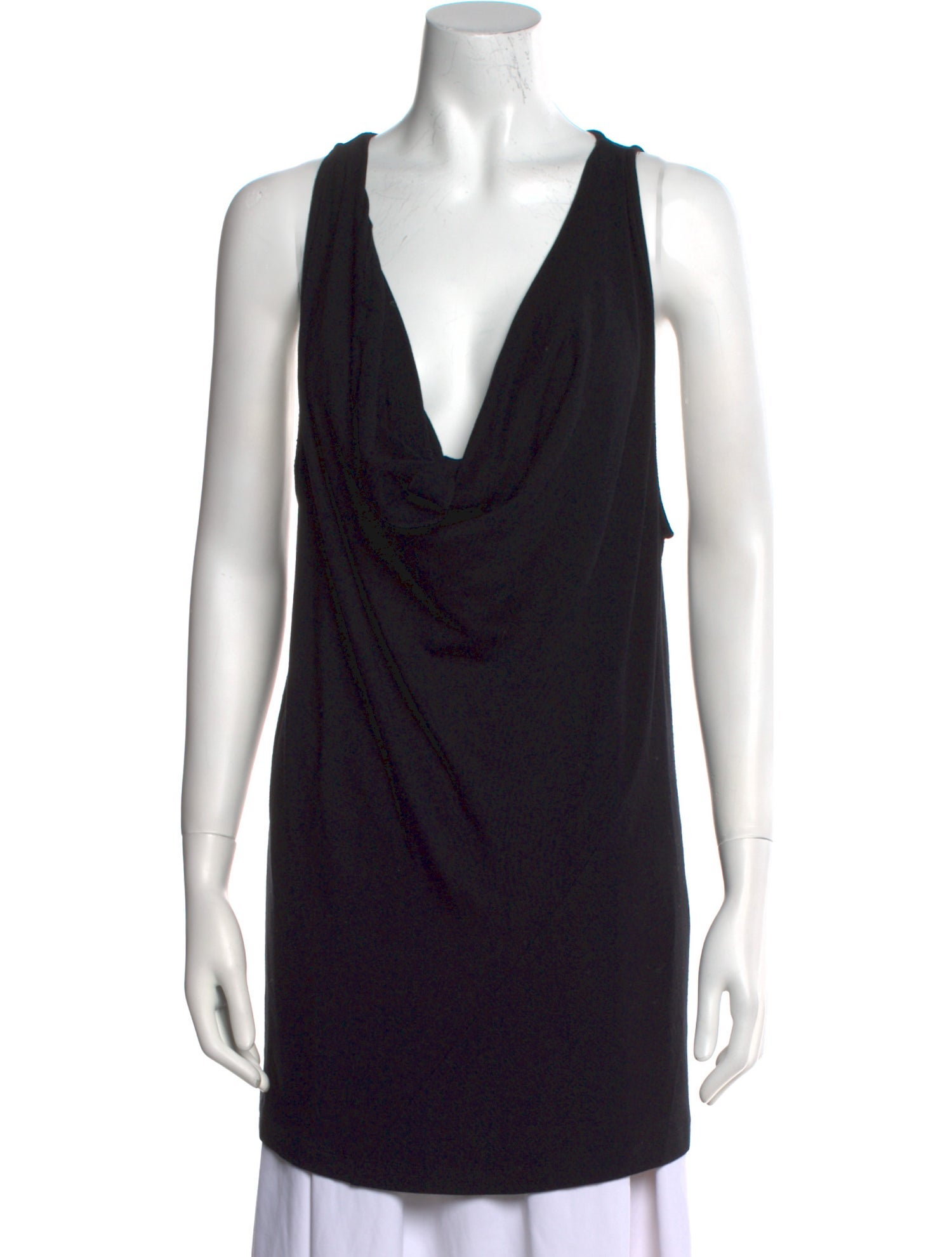 Donna Karan Cowl Neck Sleeveless Tunic