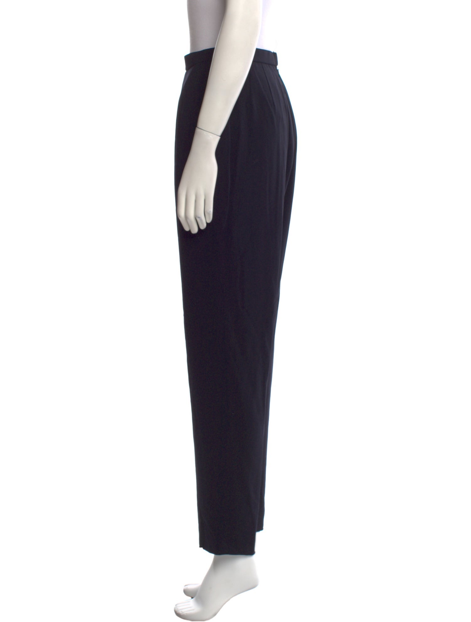 Donna Karan Wool Straight Leg Pants
