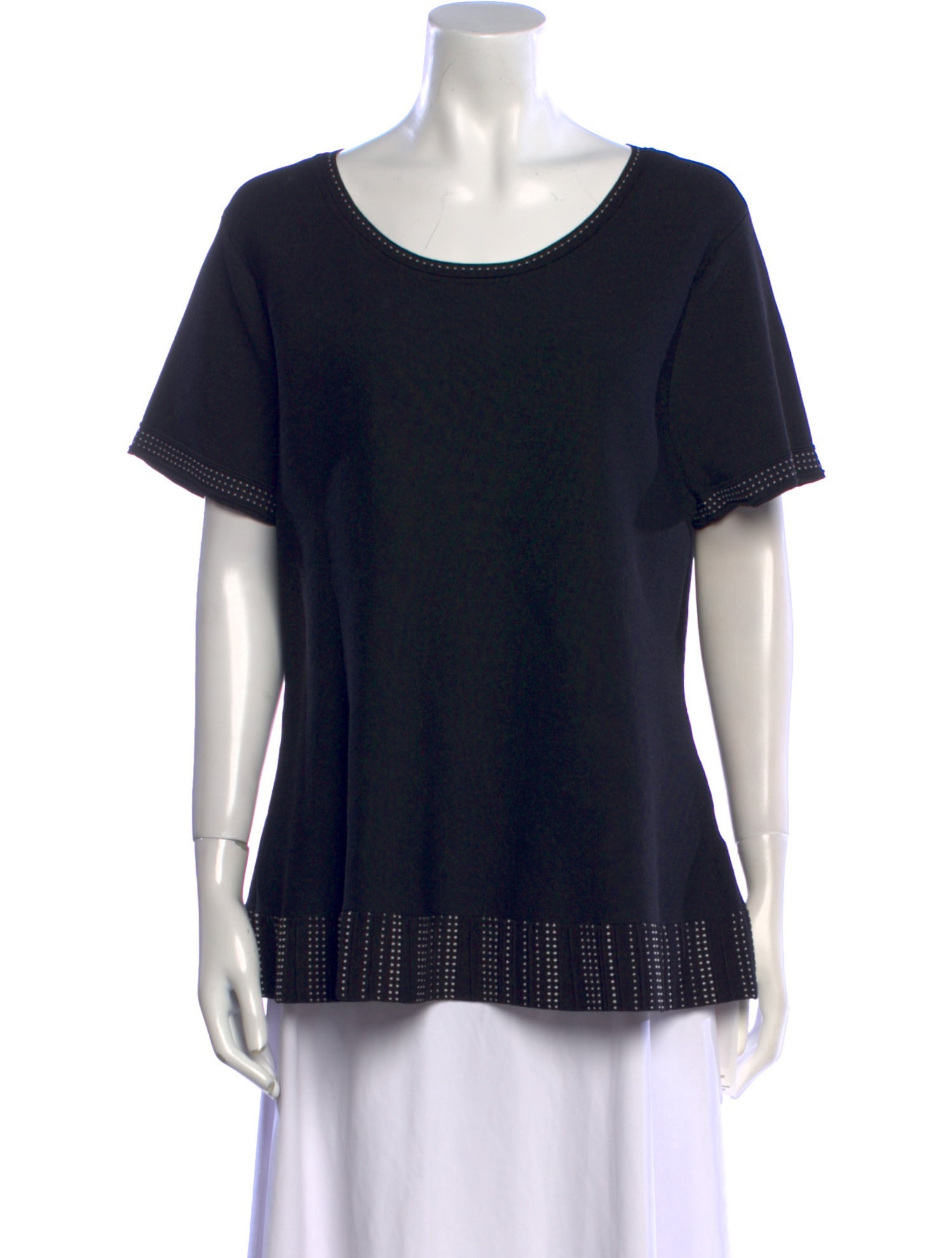 Donna Karan Scoop Neck Short Sleeve T-Shirt w/ Tags