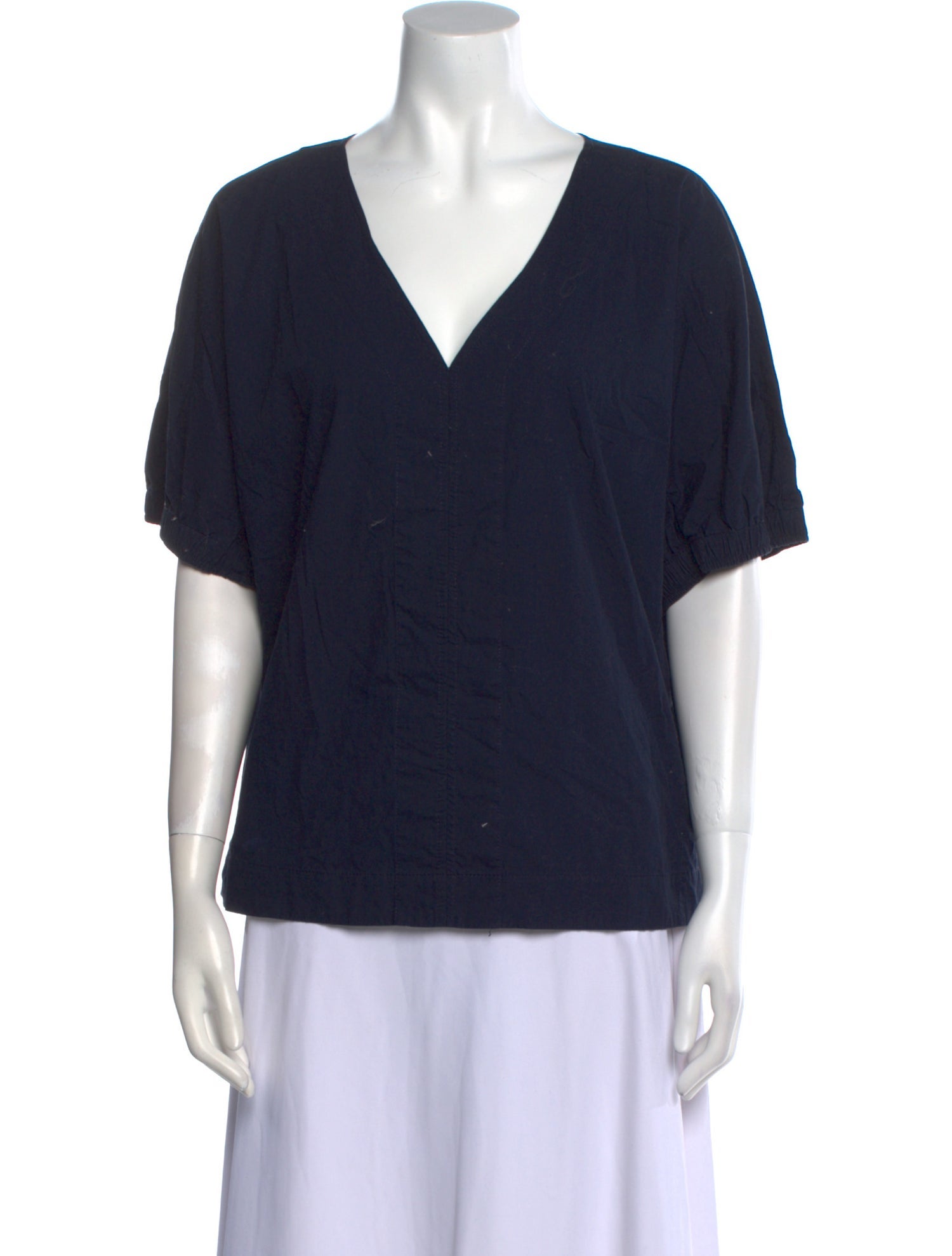Donna Karan V-Neck Short Sleeve T-Shirt