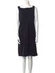 Donna Karan Virgin Wool Knee-Length Dress