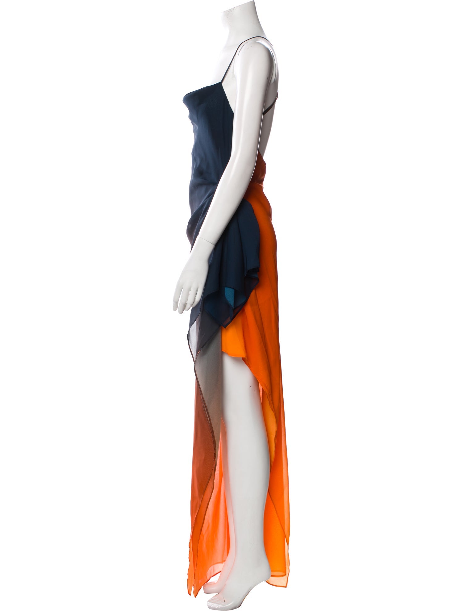 Ronny Kobo Square Neckline Long Dress