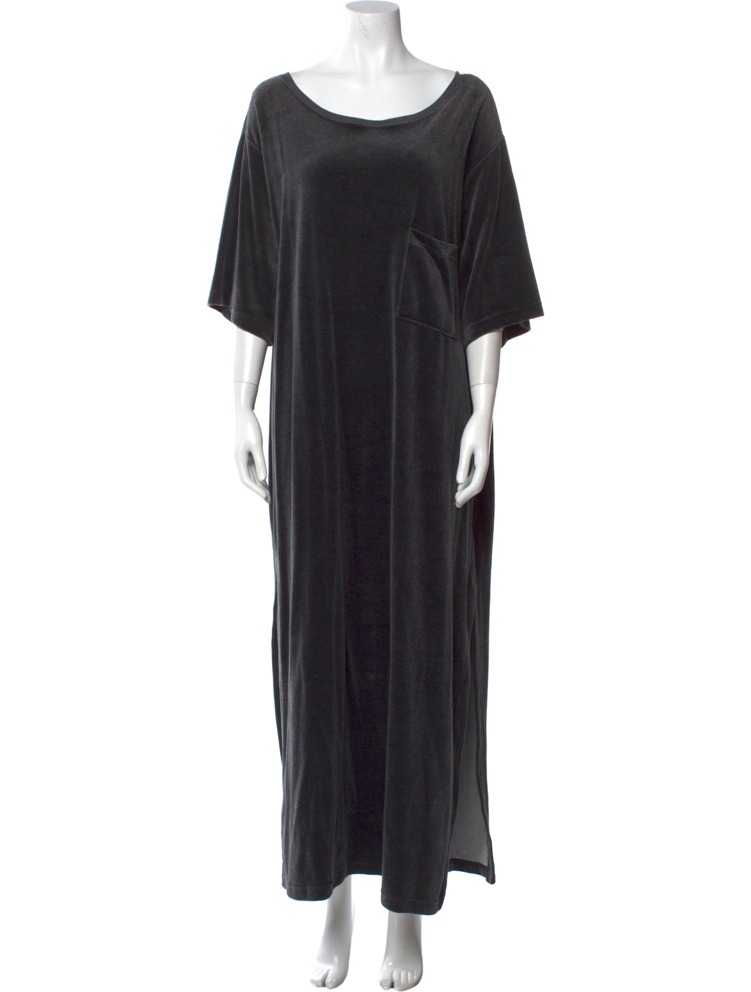 Donna Karan Scoop Neck Long Dress