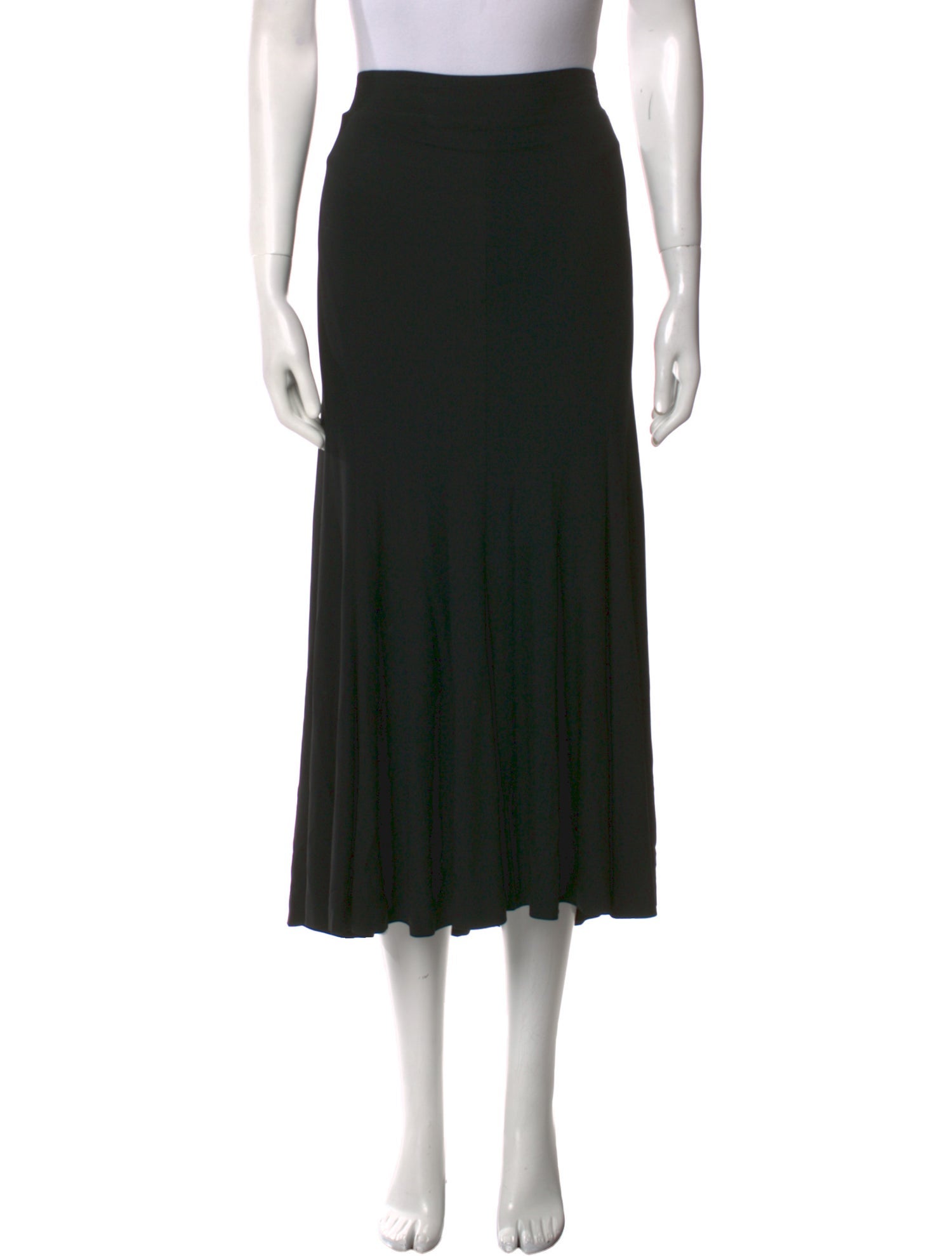 Donna Karan Silk Midi Length Skirt