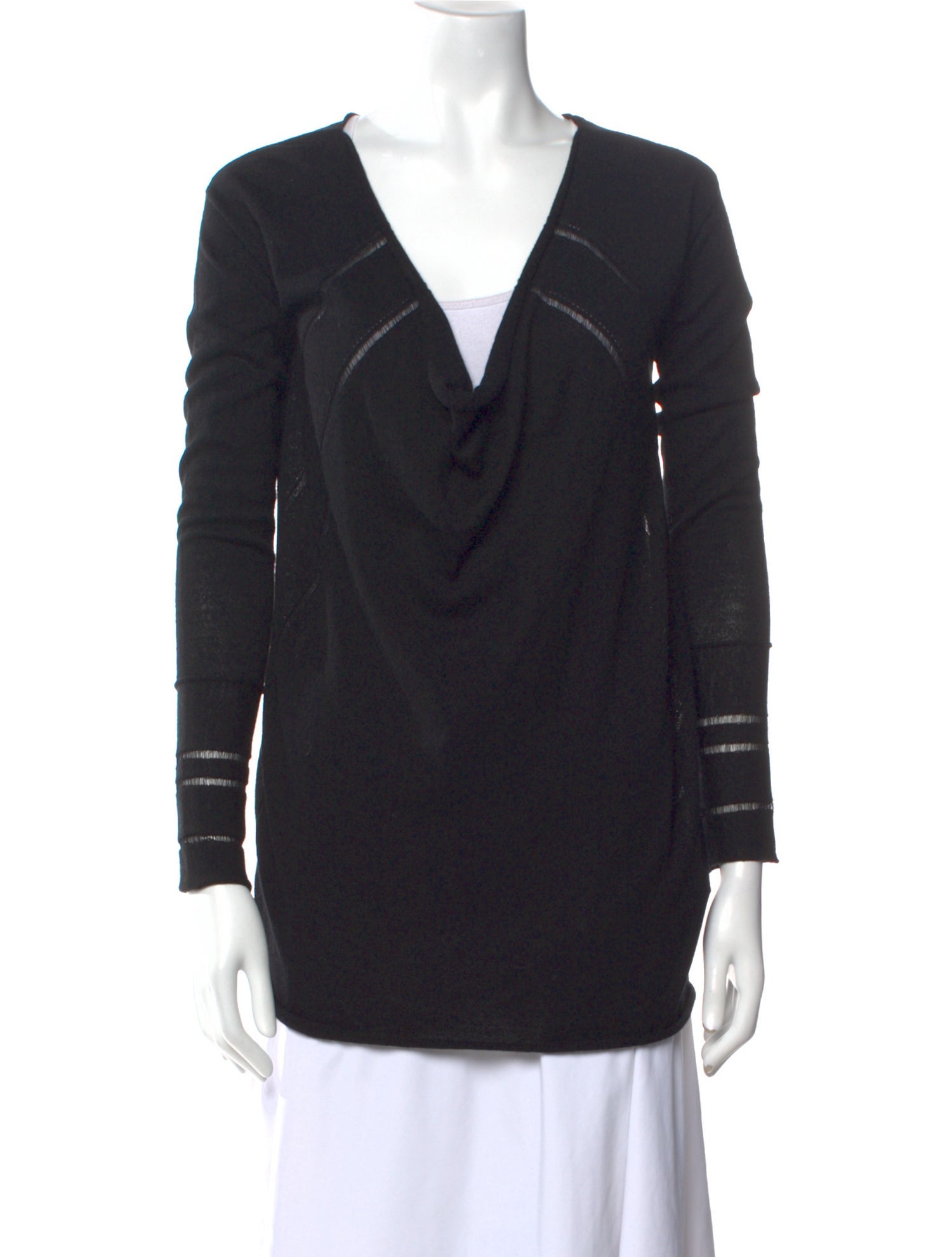 Donna Karan Wool Cowl Neck Sweater