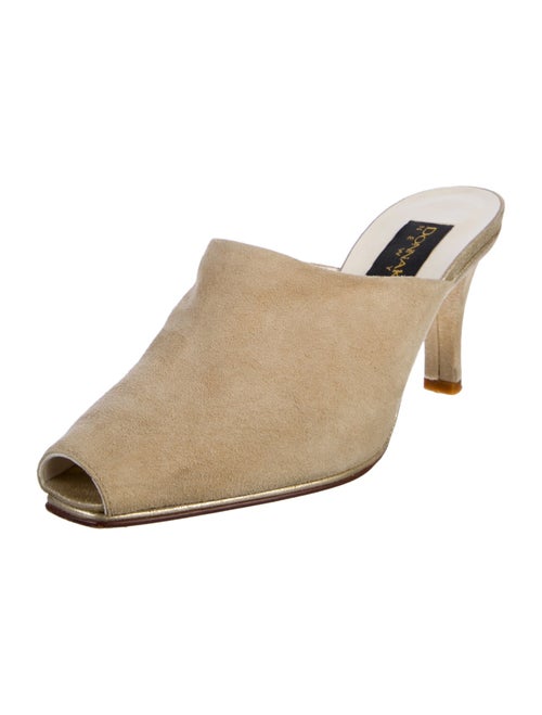 Donna Karan Suede Mules