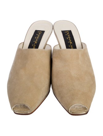 Donna Karan Suede Mules