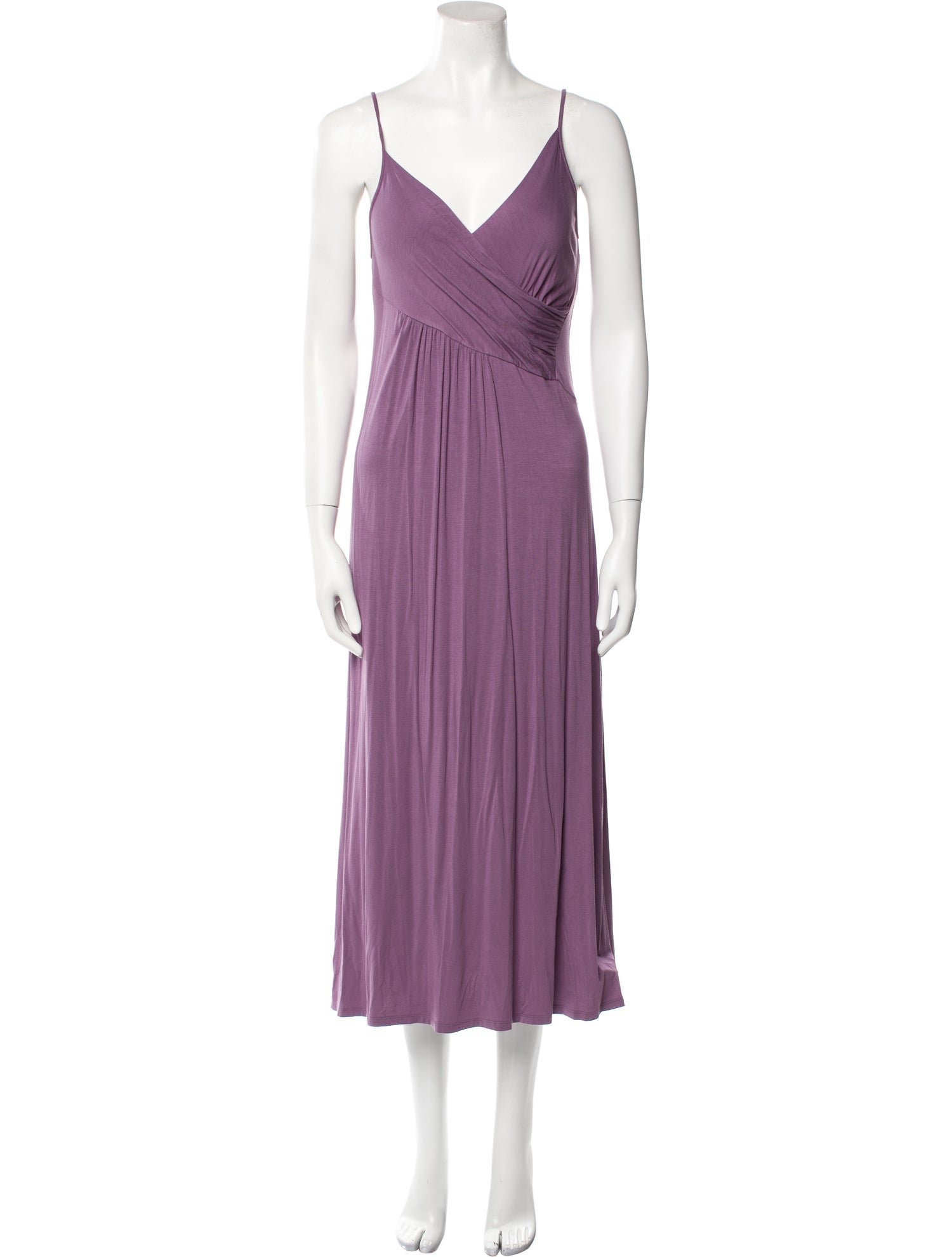 Donna Karan V-Neck Long Dress